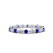 thin-marquise-and-round-eternity-wedding-band-with-sapphire-in-white-gold-FDEWB9403GSABL-NL-WG